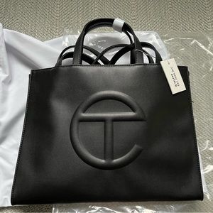 NWT Telfar medium black Shopping bag